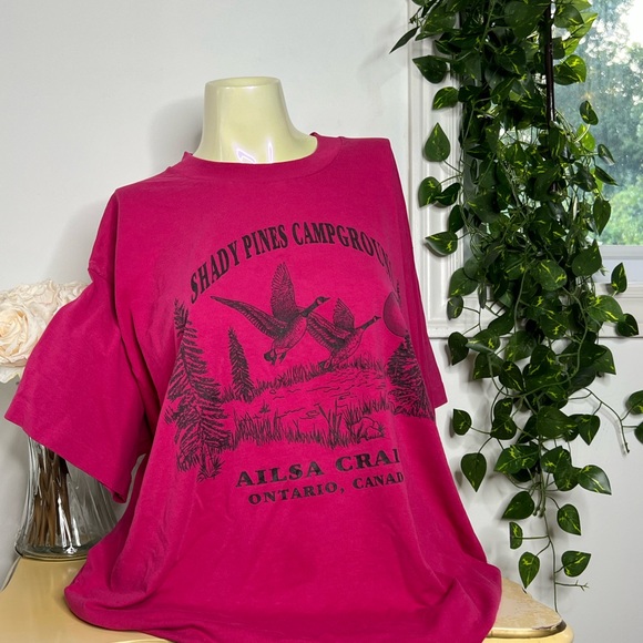 Vintage Shady Pines Campground Canadian Tee - Picture 1 of 5
